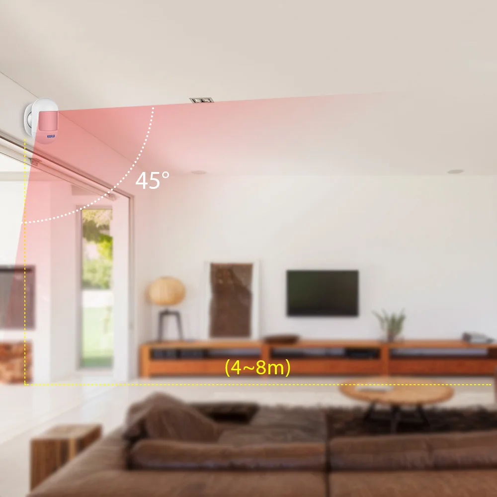 kerui 3 pcs sem fio mini seguranca 02