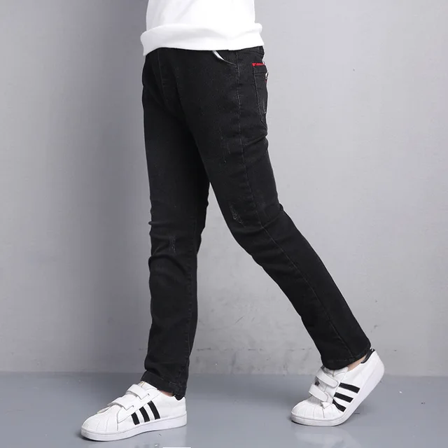 5 6 7 8 9 10 11 12 13 Years Boy Jeans Black Kids Jeans Spring Denim