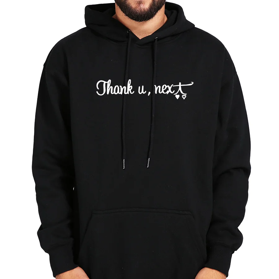 

Thank U Next Hoodie Sweatshirts Ariana Grande Newest Song Hooded Unisex AG5 Pop Singer Tops Plus Velvet Autumn Winter Clothes