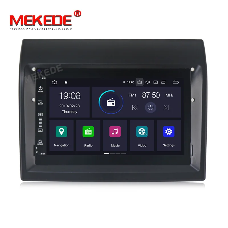 Discount IPS DSP Android 9.0 Car Radio DVD Player GPS Multimedia Stereo For Fiat Ducato 2008-2015 Citroen Jumper Peugeot Boxer Video Navi 1
