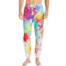 Красочные дух мужские тренировочные брюки забавные модные джоггеры трико, спортивные брюки с Кулиской хип хоп крутые спортивные брюки плюс размер