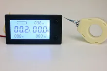 Voltímetro amperímetro digital, voltímetro e amperímetro digital dc 300v 100a 200a 400a capacidade da bateria sensor