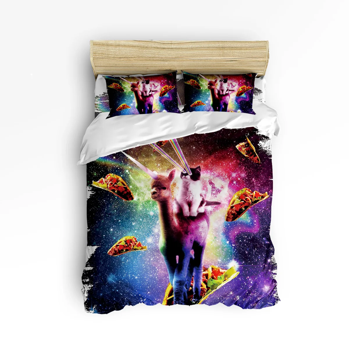 

Space Funny Lama Cat Print 3 Pcs 4 Pcs Bedding Set Star War Duvet Cover Set Comforter Bedding Sets Adult Kids Free Shipping