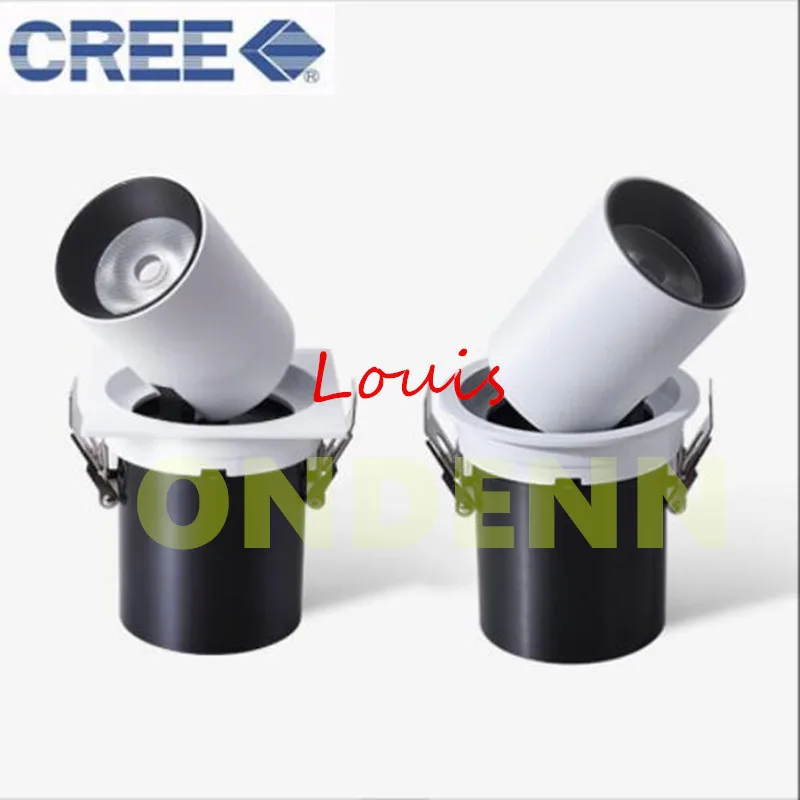 

4x LED Downlight 12W 24W 20W 40W Adjustable Telescopic Rotatable LED Recessed Ceiling Lamp CREE Light For Cloth Shoes Store Shop