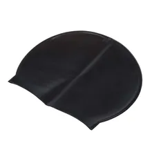 Черный Прочный Стильный Спортивный Латекс плавание Кепка шапка