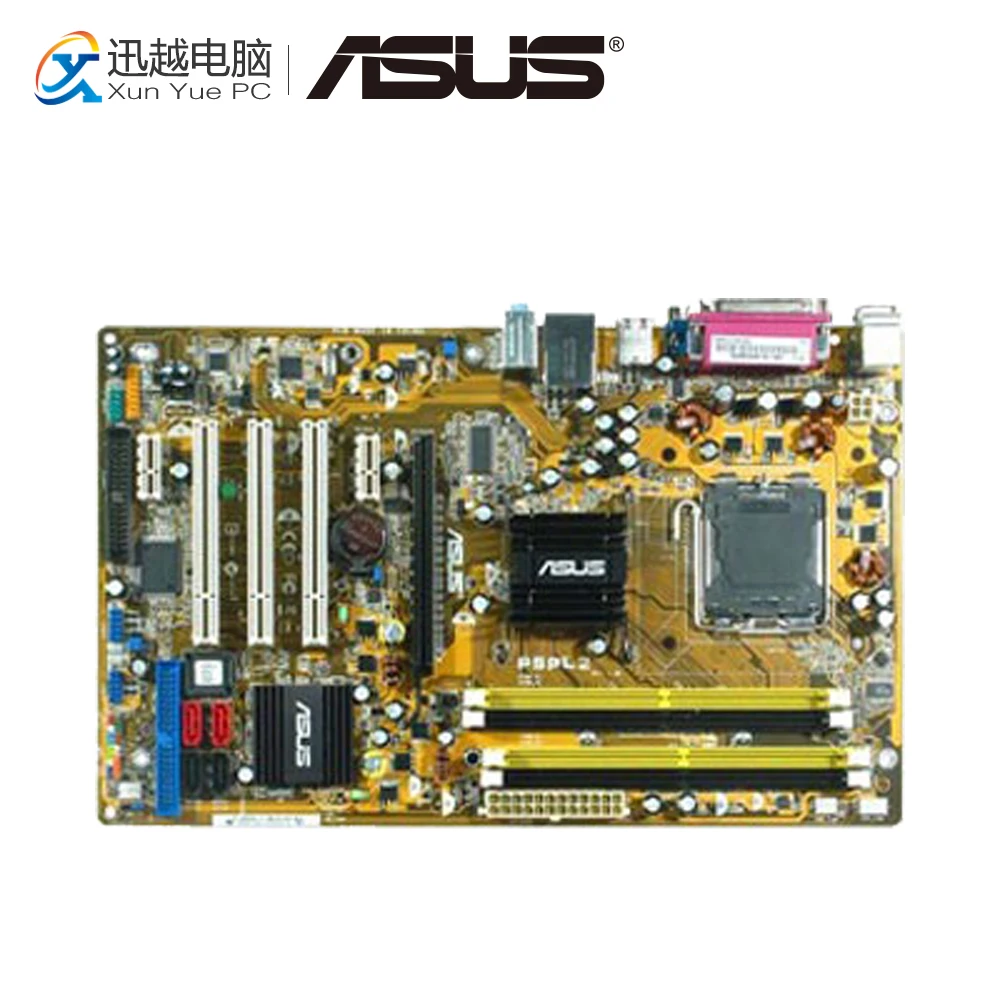 

Asus P5PL2 Desktop Motherboard 945 Socket LGA 775 For Core 2 Duo DDR2 4G SATA2 USB2.0 ATX Original Used Mainboard