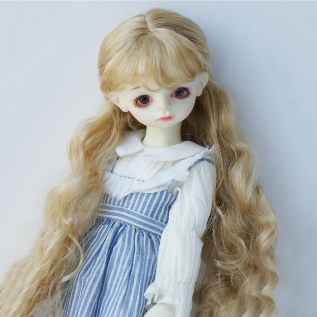 1/6 BJD/SD кукла парик мода милые длинные волнистые волосы парики с челкой DIY
