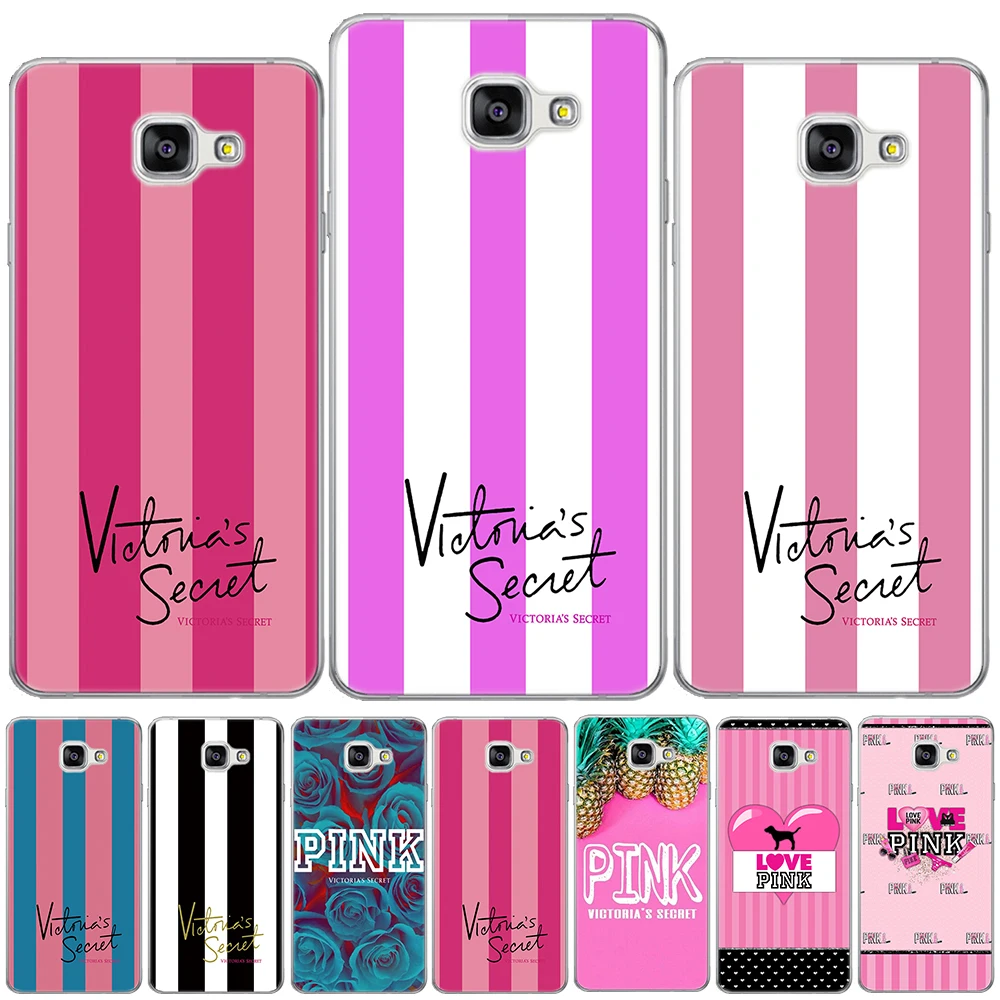 

Love Stripe Pink Heart Soft Case Cover For Samsung Galaxy A3 A5 A7 2016 2017 A6 A8 Plus A9 Star A7 2018 A10 A20 A30 A40 A50 A70