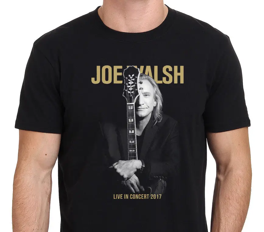 New JOE WALSH TOUR 2017 T SHIRT Men s Black Size S 3XL t shirt Men New joe walsh tour 2017 t shirt men s black size s 3xl t shirt men