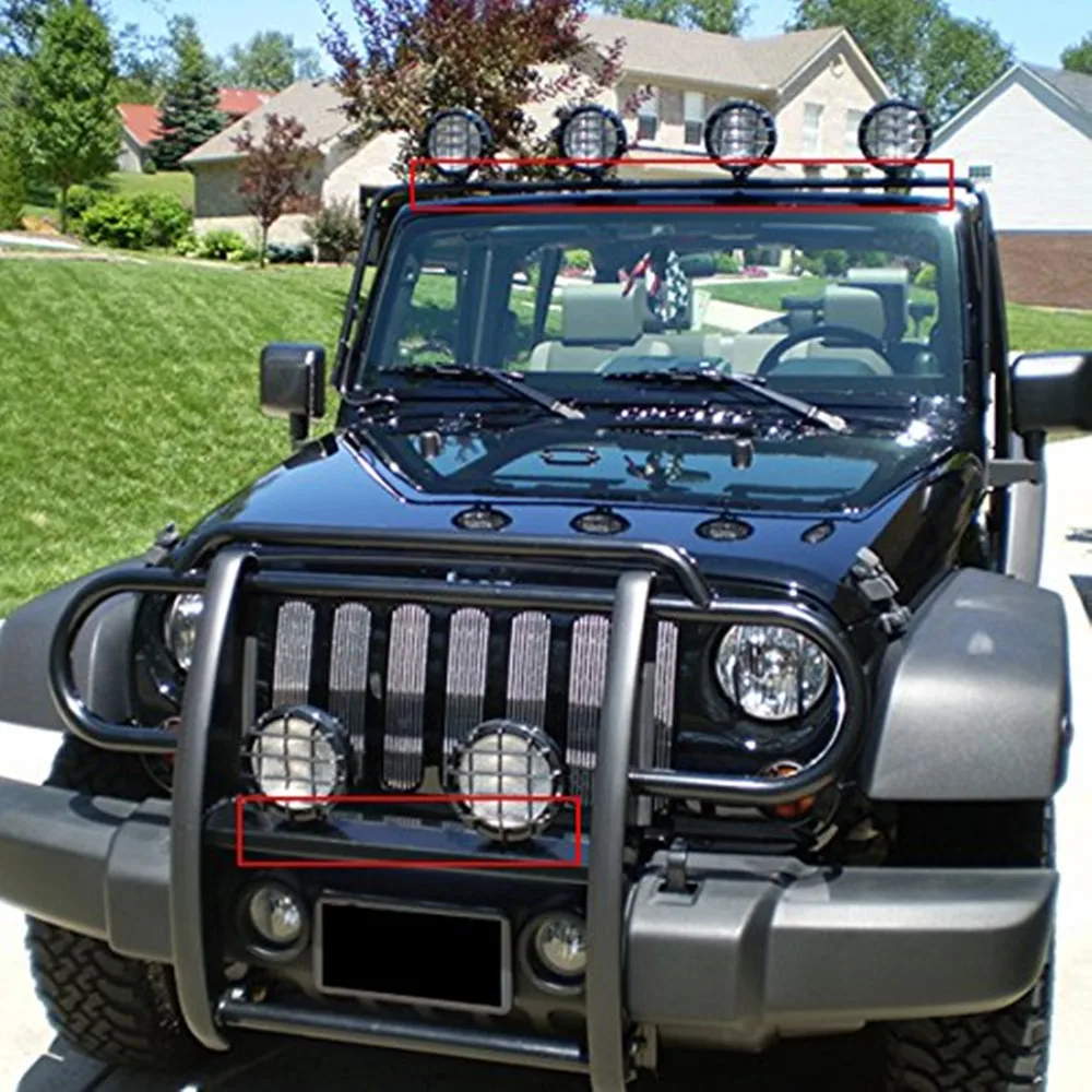 Buy 1 pairs LED HID Light Bar Tube Clamps Roll Cage