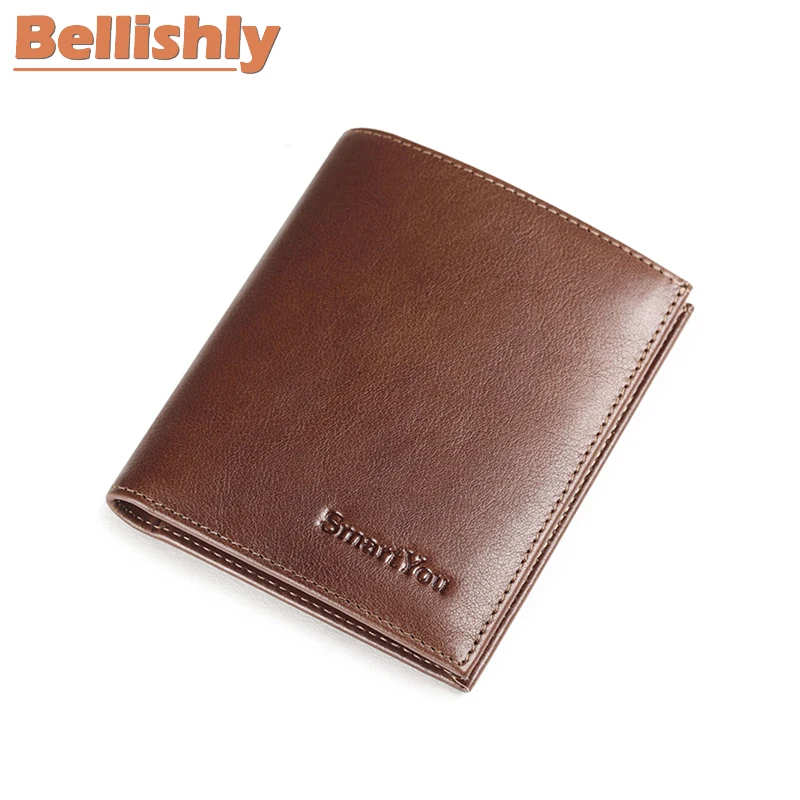 

Bellishly 2019 New Men fashion Minimalist Wallet Male Business traditional normal youth purse Paper money father's ins notecase