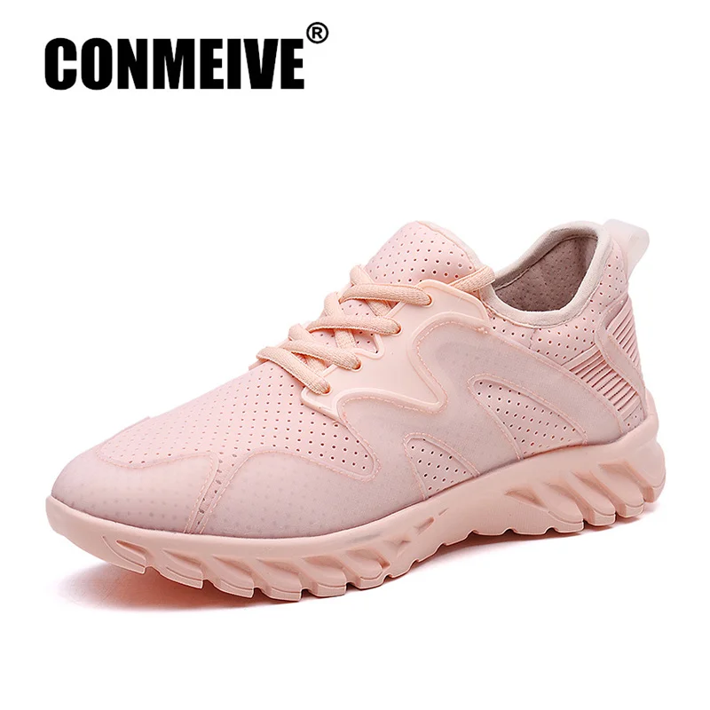

Summer Breathable Lace-up Woman Shoes Outdoor Soft Non-slip Damping Women Casual Sneakers New Fashion Solid Color Female Shoes