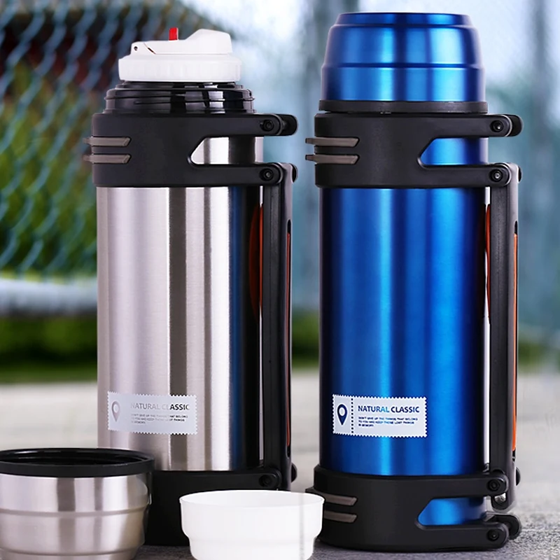 2000ml /2L Thermos Cup Stainless Steel Travel Kettle Thermos Insulated