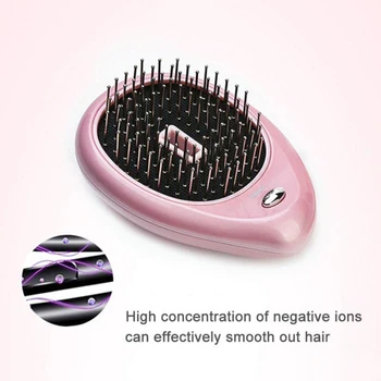 

Magic Electric Ionic Hairbrush Mini Ion Vibration Hair Brush Comb Head Scalp Massager Wide Tooth Comb Hair Styling Tool
