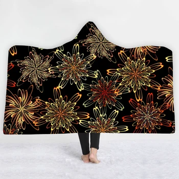 

Fireworks dreamy Blankets hats cap Soft comfortable winter Keep warm Creative design twin full size blanket for women girl