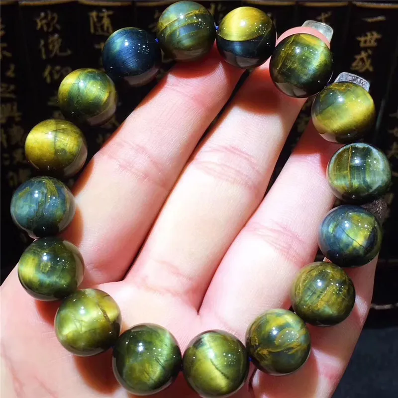 

13mm Natural Pietersite Blue Chatoyant Stone Gemstone Bracelet Namibia Barrel Beads Woman Man Gift Fashion Bracelets AAAAA