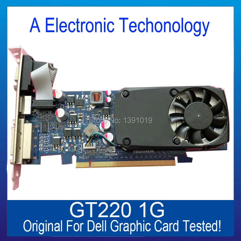  Original Genuine GT220 1GB Graphic Card For DELL Display Video Card GPU Replacement Tested Working 