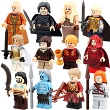 

12pcs/lot PG932-PG943 Game of Thrones Jon Snow White Walker MOC Ice and Fire Series Building Block Lepin toys for children