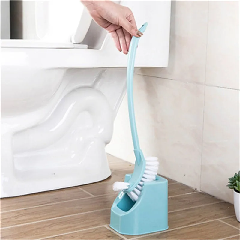 Compact Toilet Bowl Brush and Small Sink with Holder Brush Set Kitchen