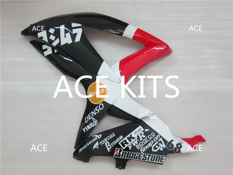 ACE наборы ABS инъекции обтекатели комплект подходит для SUZUKI GSX-R600 GSX-R750 K8 2008 2009 GSX-R600 08 09 красный A56