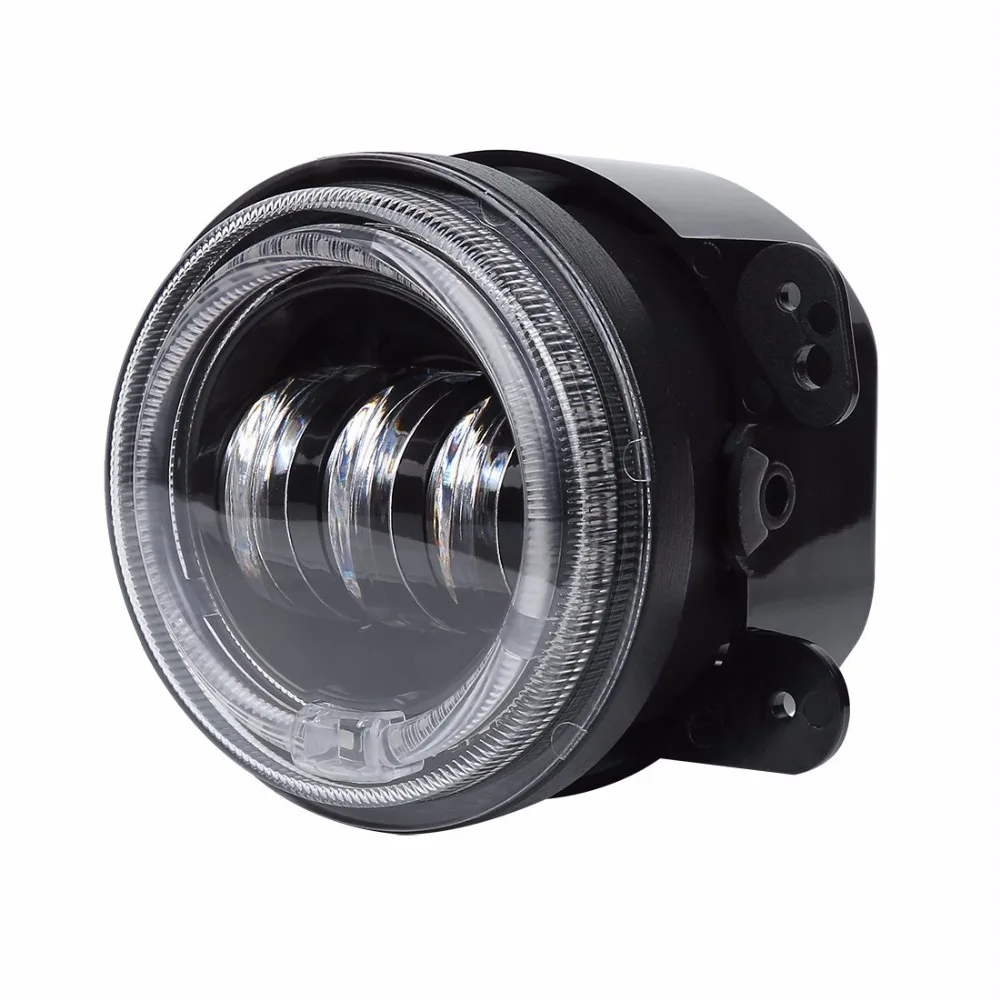 2x7 дюймов 4 дюйма Halo RGB светодиодные фары и противотуманные фары DRL для jeep Wrangler JK светодиодные цветные RGB меняющиеся фары и противотуманные фары
