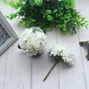 6pcs Silk Stamen Artificial Flower Bouquet Wedding Party Decoration DIY Handmade Wreath Gift Scrapbooking Craft Fake Flowers 2