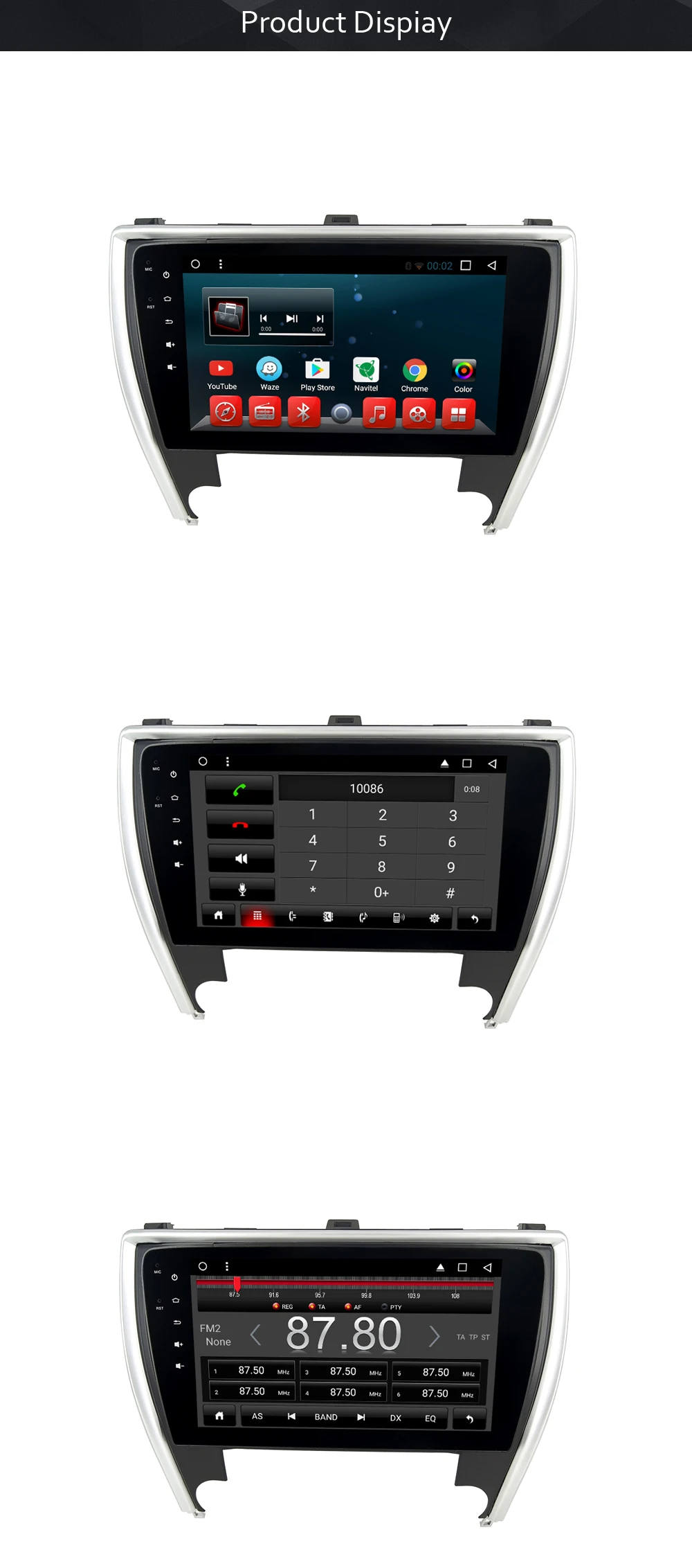 Android7.1.1 DVD плеер автомобиля gps ГЛОНАСС навигации для Toyota Camry 2015 2016 2017 головного устройства Аудио мультимедиа стерео