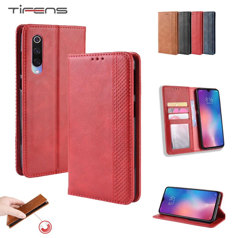 

Leather Flip Wallet Case For Xiaomi Mi 8 9 SE Play Poco Phone F1 Magnetic Card Holder Cover Xiomi Redmi 7 GO Note 6 7 Pro Coque
