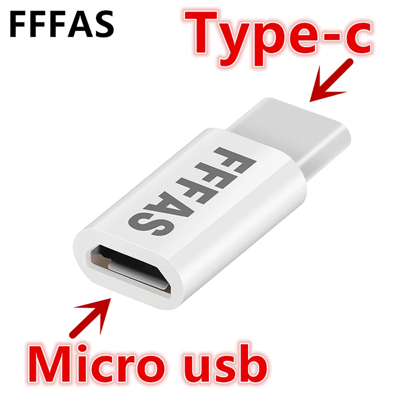 

FFFAS Type-C Cable Micro USB to Type C Adapter Fast Charger Converter for Xiaomi Mi5 Mi6 HuaWei P9 P10 Letv HTC Samsung letv 2