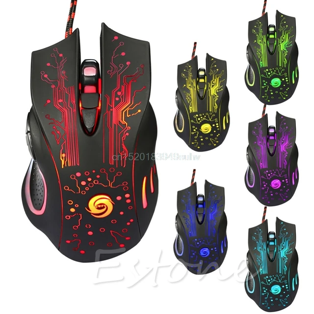 Professional 5500DPI Wired Gaming Mouse 6 Buttons USB Optical Backlight Mice For Computer Laptop High Quality Trade Price Professional 5500DPI Wired Gaming Mouse 6 Buttons USB Optical Backlight Mice For Computer Laptop High Quality Trade Price