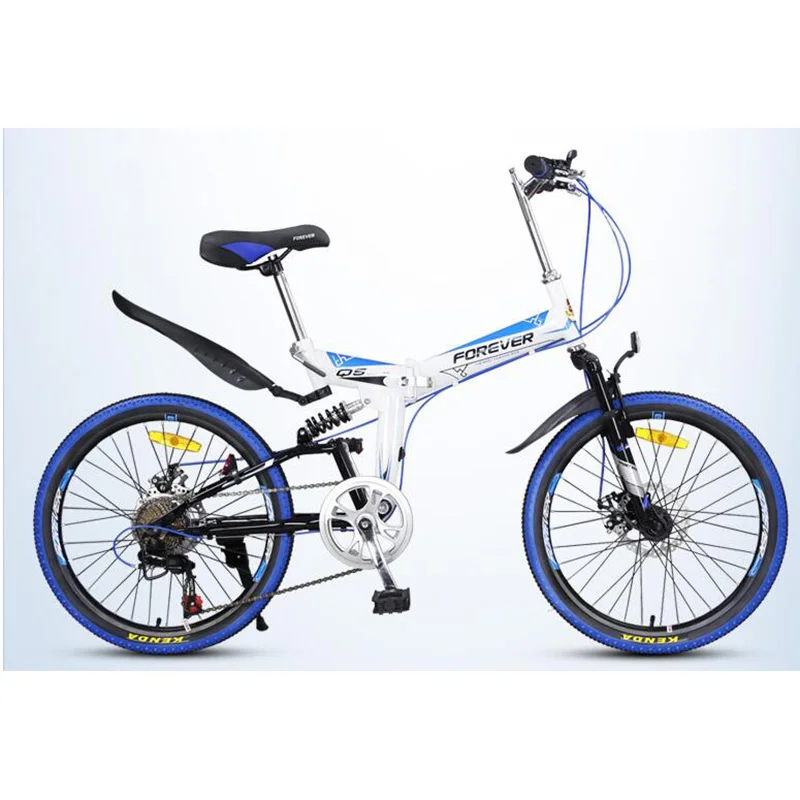 Excellent Folding bicycle 20 inches Both men and women Aluminum alloy Double disc brake 3