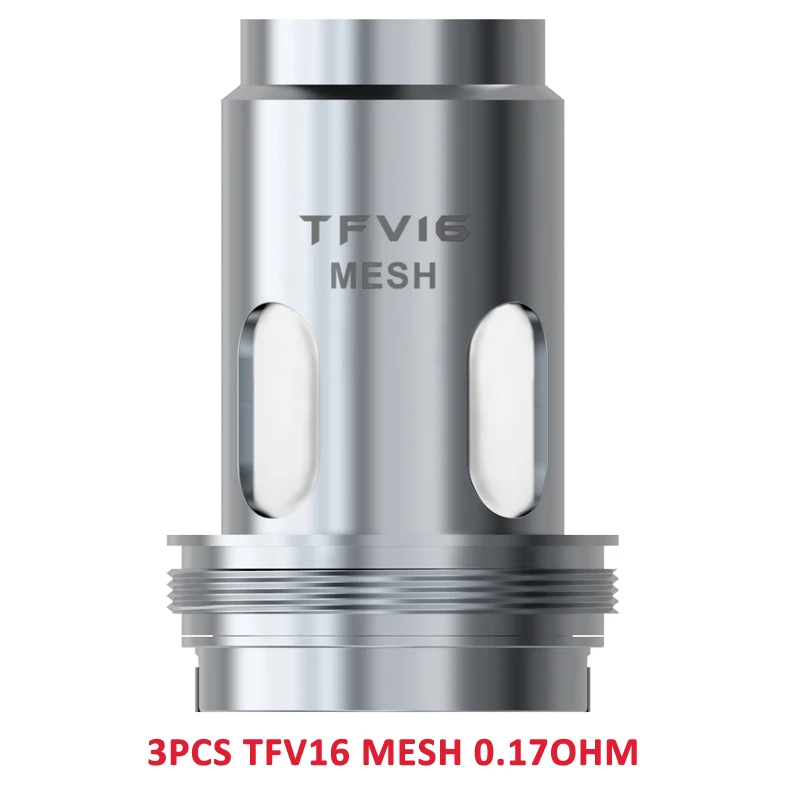 3 шт./лот SMOK TFV 16 сетка катушки 0,17 Ом двойной сетки катушки 0,12 Ом тройной сетки катушки 0,15 Ом испаритель головки для TFV16 танк