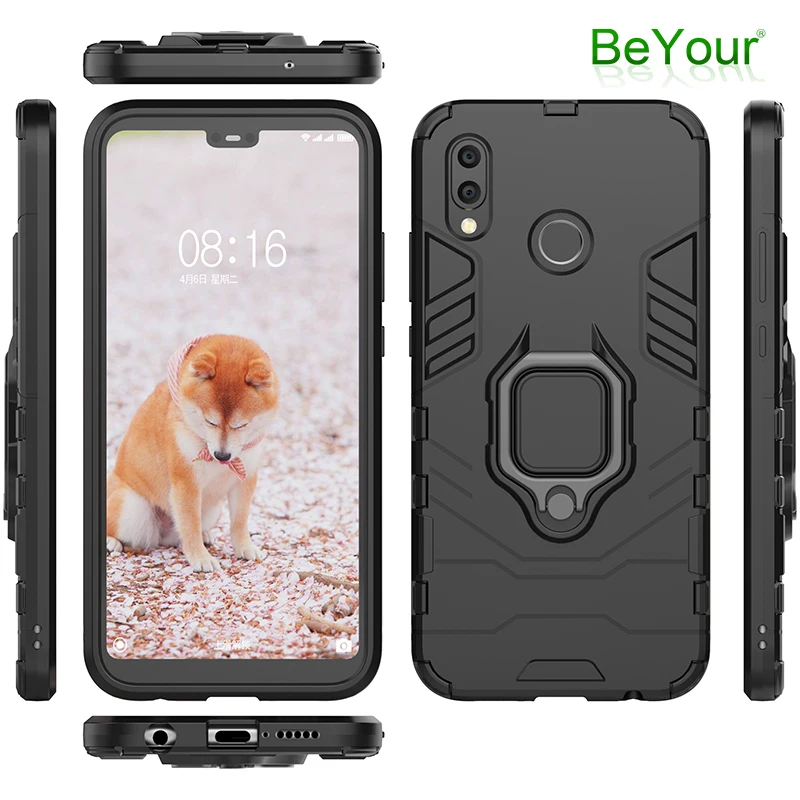 Car Magnetic Holder For Huawei P20 Lite Case P30 Pro Armor Shockproof Ring Bracket Full Cover For Huawei Mate 20 Lite Pro X 10 9