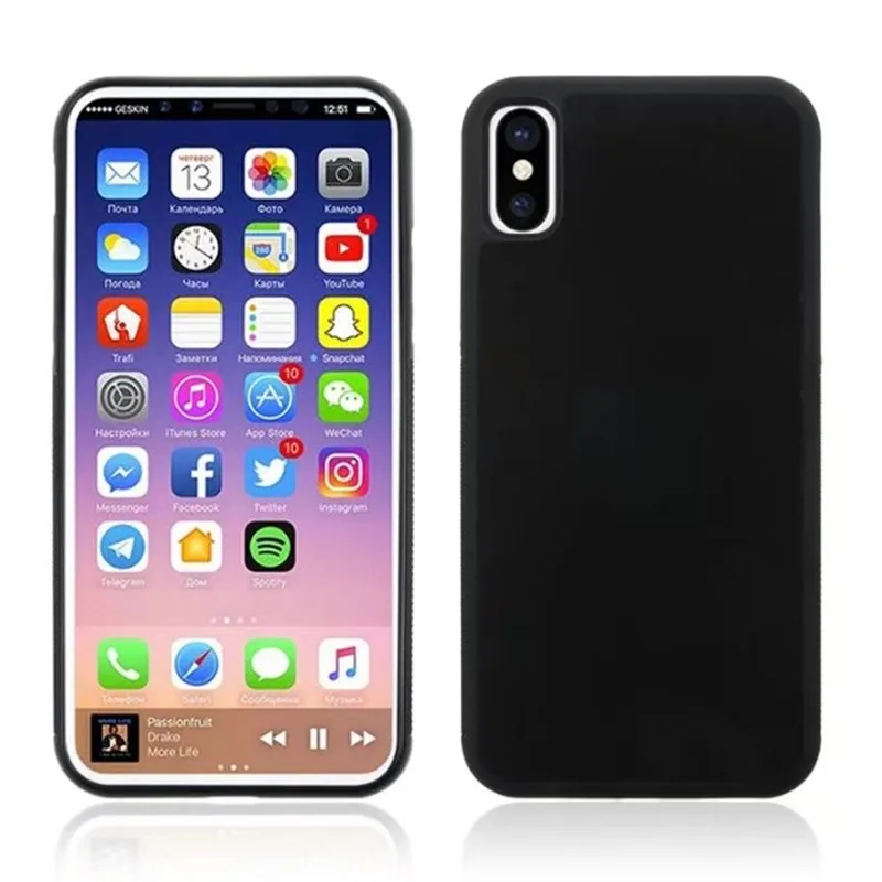 50 шт. противоударный жесткий чехол против гравитации Magic Cover для iPhone 11 Pro Max XS XR X 8 7 6 6S Plus samsung 9 8 S10 E S9 S8 S7 Edge