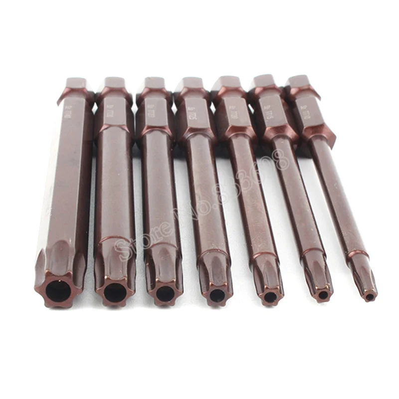 Отвертка Torx Star 7 шт. 1/4 дюйма Hex S2 Электрическая отвертка с магнитным наконечником