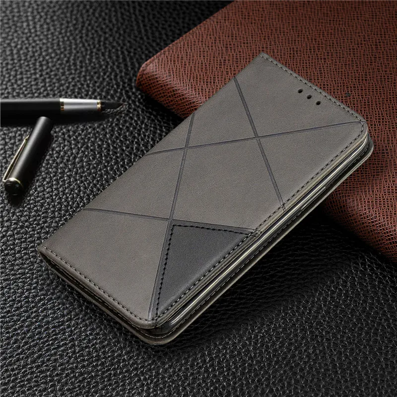 Ромбический Магнитный Флип кожаный чехол для нового iPhone 5,8 6,1 6,5 кошелек сумка для карт для iPhone 6 6s 7 8 Plus X XS Max XR