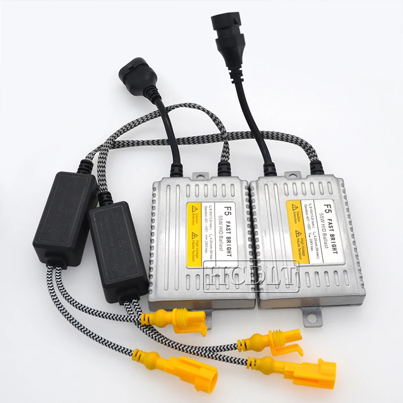HCDLT Original 55W DLT F5 Fast Bright Cnlight H4 Bixenon HID Kit 4300K 5000K 6000K H4-3 HiLo Beam Bulb Cnlight Xenon Lamp Kit (1)