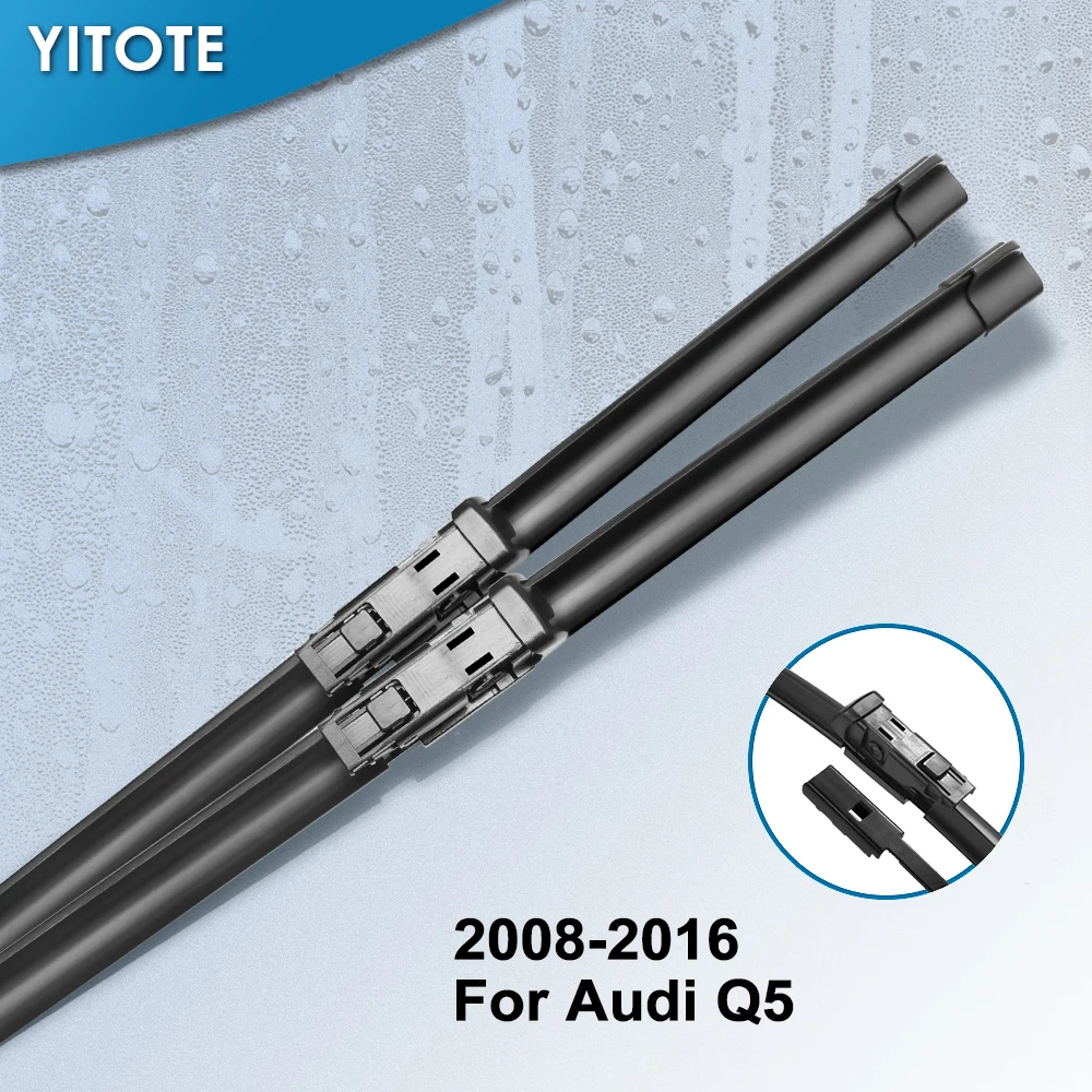 

YITOTE Windscreen Wiper Blades for Audi Q5 Fit Push Button Arms 2008 2009 2010 2011 2012 2013 2014 2015 2016 2017 2018 2019