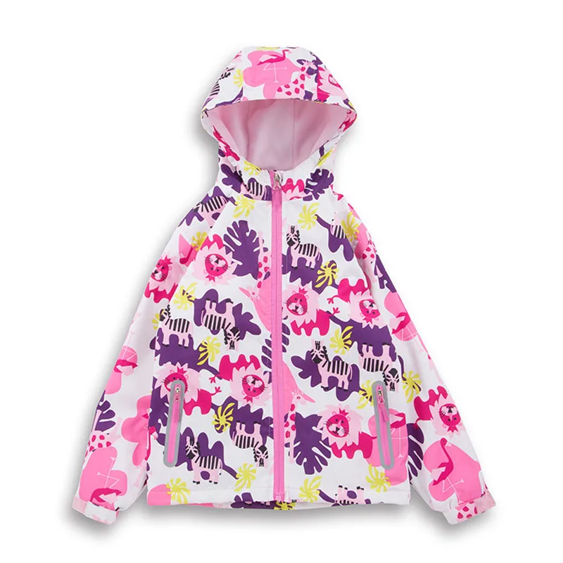 Jaquetas de Cor da Criança Impermeável ao ar Cabolsa com Capuz Meninas Outono Jaqueta Livre Roupas Infantis Esportes Casual lã Quente Outerwear 12 Meninas jaquetas de cor da criança outono