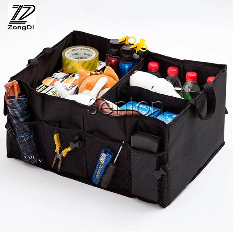 ZD складной багажник автомобиля сумка для хранения ящик для Seat Leon IBIZA Mazda 6 CX-5 3 Honda Fit CRV джип Ренегат wrangler Grand Cherokee 2017