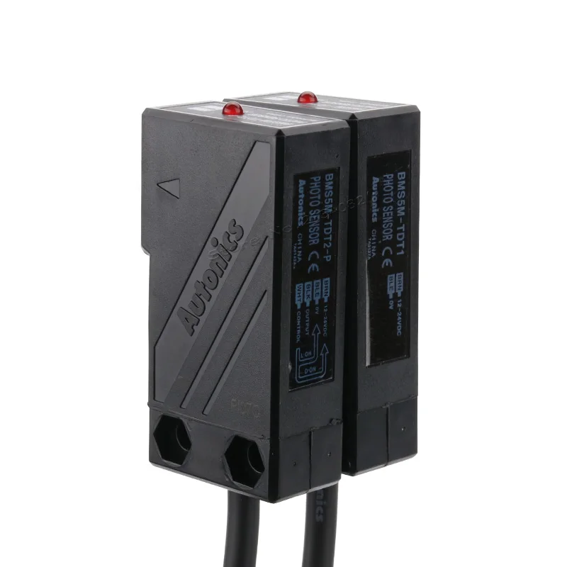Autonics 12-24VDC фотоэлектрический переключатель 5 м Фото сенсор BMS5M-TDT-P через луч транзистор выход soild state PNP