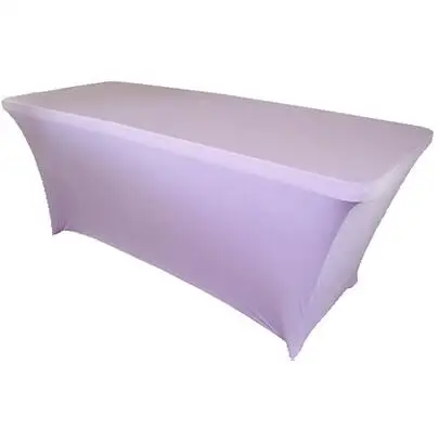 light purple 1 шт. прямоугольный из спандекса и лайкры покрытие стола растягивающаяся скатерть Свадебная вечеринка в отеле Декор круглый эластичная столовая скатерть 20 - Цвет: light purple
