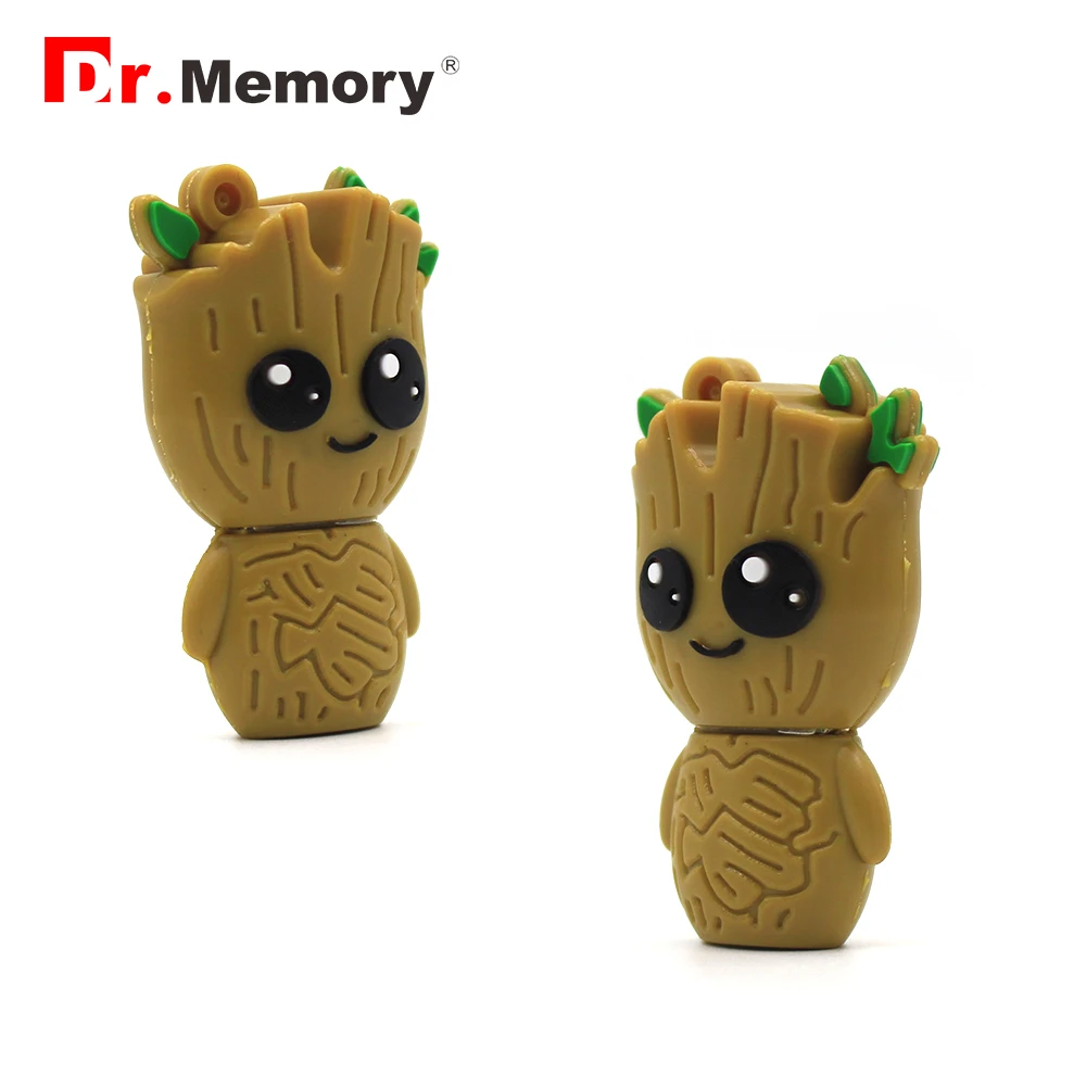 

Funny Tree Alien USB Flash Drives 32GB Groot Pendrive 64GB Personalized Creative 16GB Memory Stick Pen Drive Flashdisk Cute Gift