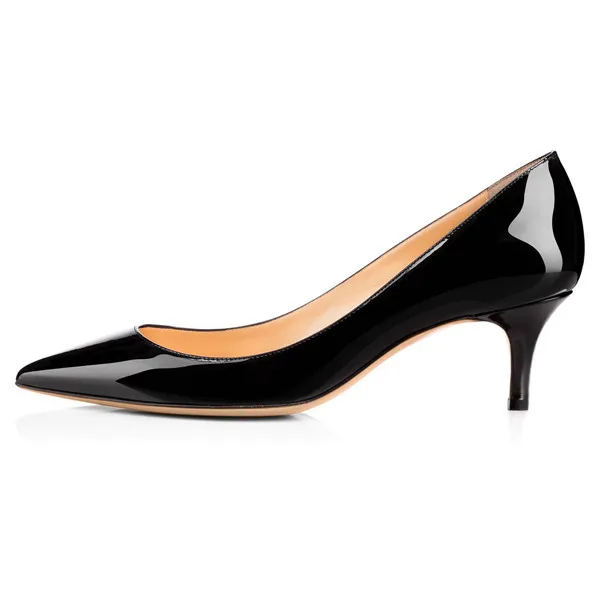 Onlymaker/женские леопардовые туфли-лодочки на низком каблуке 2,6 дюйма 6,5 см пикантные туфли с острым носком для свадебной вечеринки размера плюс 13 - Цвет: H170117