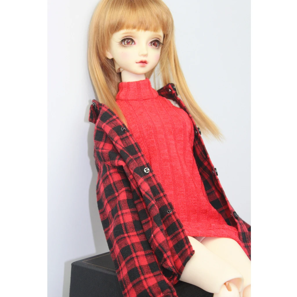 1/3 кукла вязаный свитер жилет красный наряд кукла модная одежда для 70 см BJD фигурка кукол модели