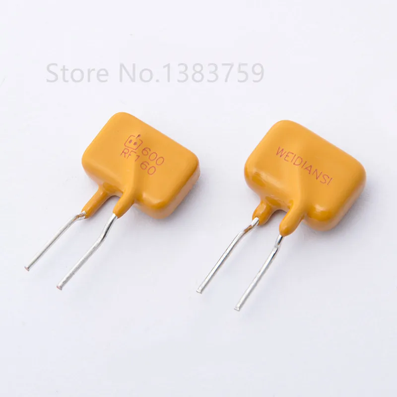 10/50/100pcs Plug-in self-recovering fuse WDS600-160 600V 0.16A 160MA PPTC WEIDIANSI