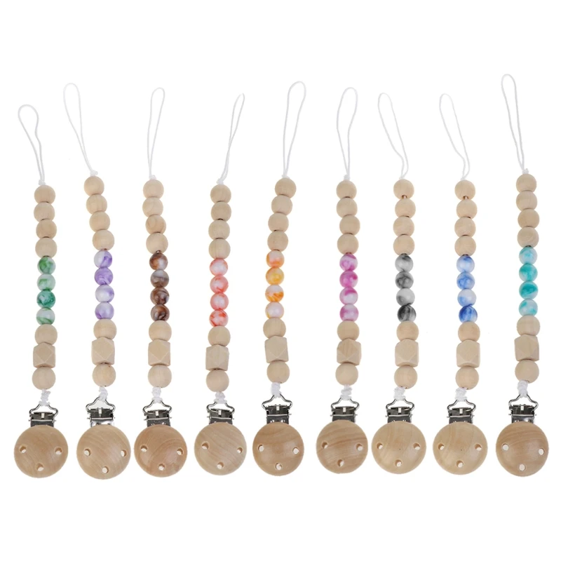 Baby Pacifier Chain Teether Infant Silicone Lollipop Jewelry Teething