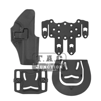 

Tactical CQC Serpa Quick Right Hand Paddle Belt Loop Pistol Gun Holster w/ STRIKE MOLLE Platform for Glock 17 19 22 23 31 32
