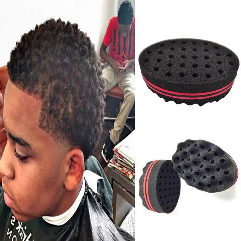 Sponge Hair Brush Barber Magic Tool for Dreads Afro Locs Twist Curls