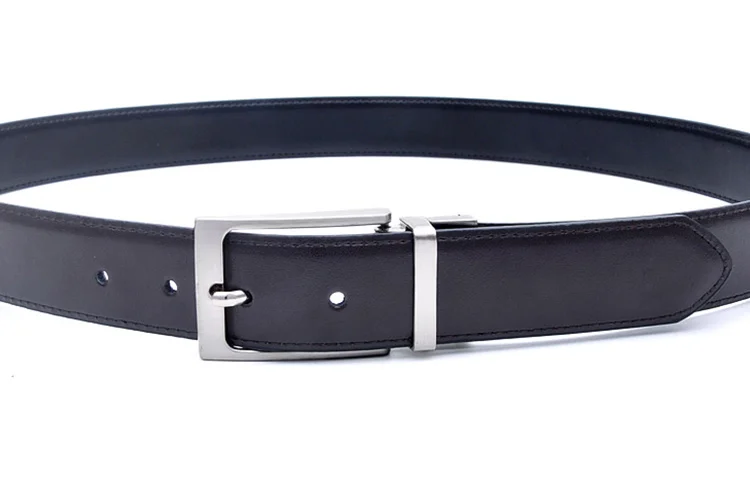 mens brown leather belt Mens Belt Formal Leather Reversible Buckle Belts Mens Leather Handmade Belt Hot Fashion Cowhide Leather Male Belt Black Color leather belt